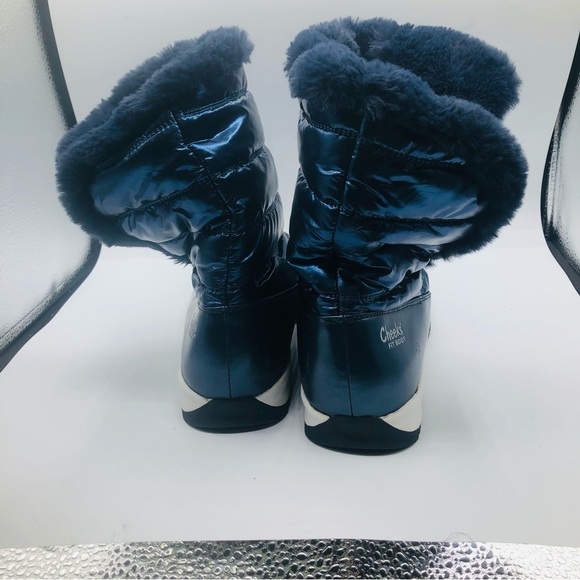Tony Little Cheeks Blue Faux‎ Fur Fit Body Water-Repellent Boots Woman’s 11M - Picture 6 of 10